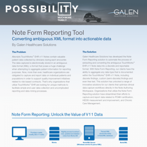 Note Form Reporting Case Study
