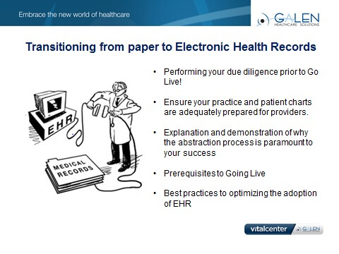 Seamless transition from paper to the AHS EHR: Performing your due diligence prior to Go Live!